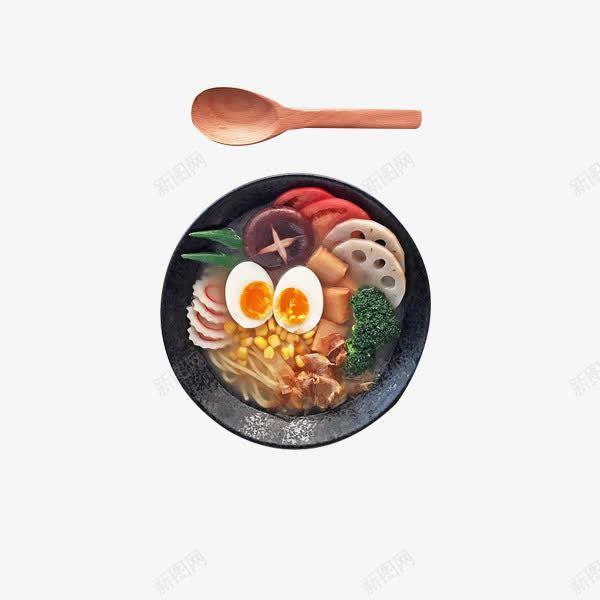 鸡蛋香菇泡面psd免抠素材_新图网 https://ixintu.com 产品实物 快餐 泡面图 营养 蔬菜