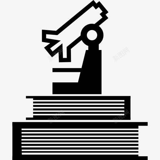 教育书籍和显微镜上图标png_新图网 https://ixintu.com 书 书籍 工具 教育 显微镜 科学 观察 阅读