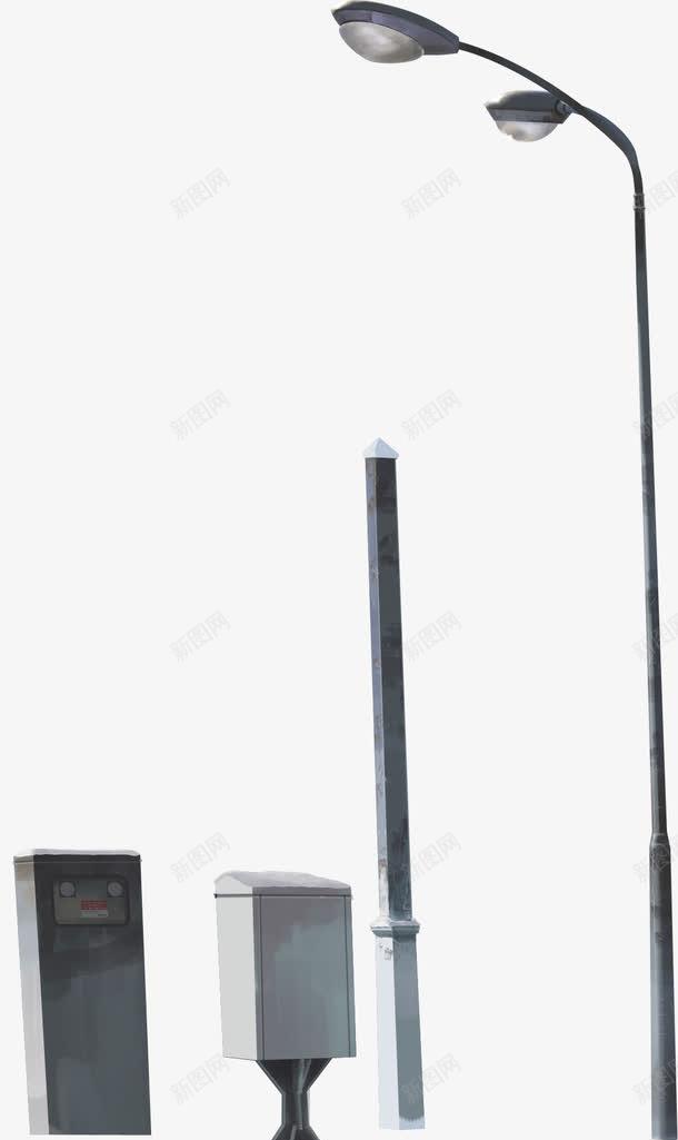 手绘黑色路灯png免抠素材_新图网 https://ixintu.com 水彩路灯 路灯 黑色