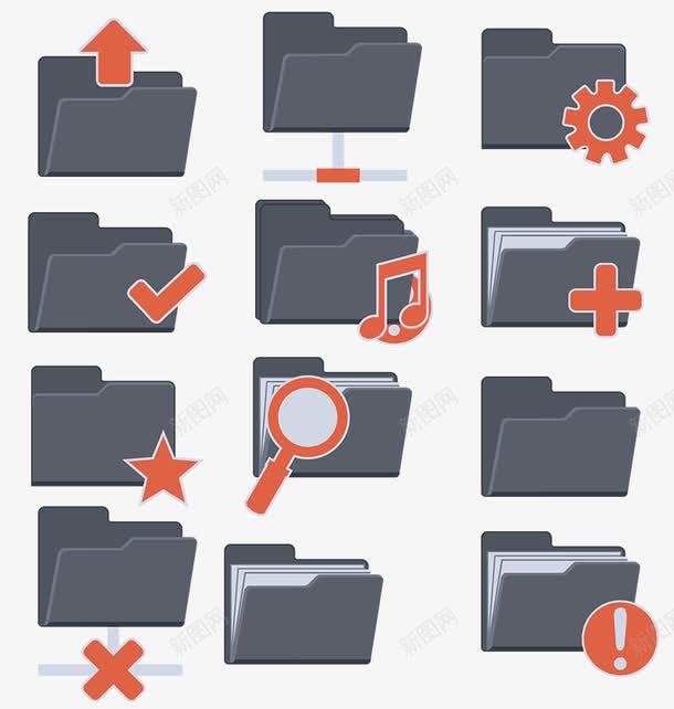 灰色文件夹图标png_新图网 https://ixintu.com 发动机 灰色文件夹图标 音乐