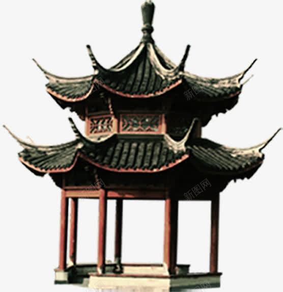 中国风凉亭复古毛笔字png免抠素材_新图网 https://ixintu.com 凉亭 国风 复古 毛笔字