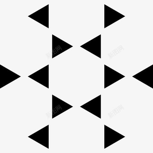 多边形三角形球图标png_新图网 https://ixintu.com 三角形 多边形 形状 星 球