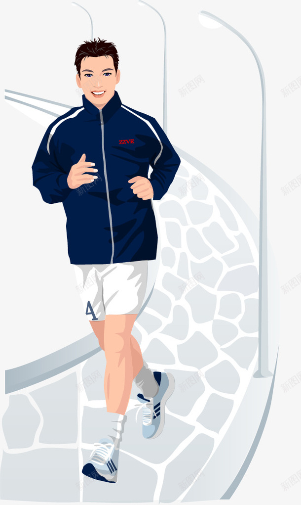 手绘跑步男矢量图ai免抠素材_新图网 https://ixintu.com 手绘 男 跑步 运动 矢量图