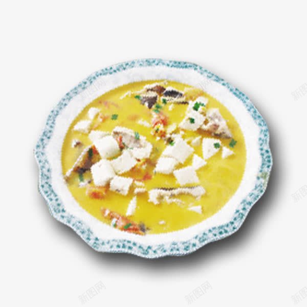 黄鱼炖豆腐png免抠素材_新图网 https://ixintu.com 产品实物 碟子 美味 美食 豆腐 鱼类 鲜汤 黄色