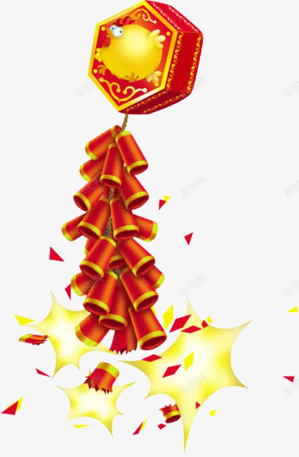 花炮响声震天png免抠素材_新图网 https://ixintu.com 上空 中华大地 放鞭炮 整个 爆竹声震响天宇