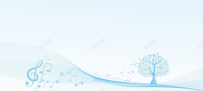 扁平蓝色树背景cdr设计背景_新图网 https://ixintu.com 几何 扁平 树 渐变 蓝色