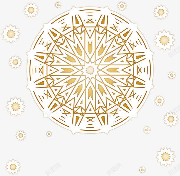 手绘金色图腾矢量图ai免抠素材_新图网 https://ixintu.com 图腾 手绘 金色 魔法阵 矢量图