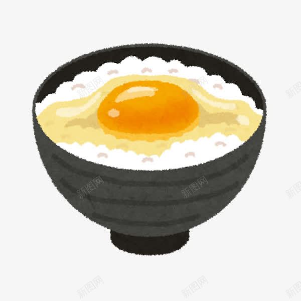 手绘鸡蛋面png免抠素材_新图网 https://ixintu.com 卡通 手绘 水彩 食物 鸡蛋面