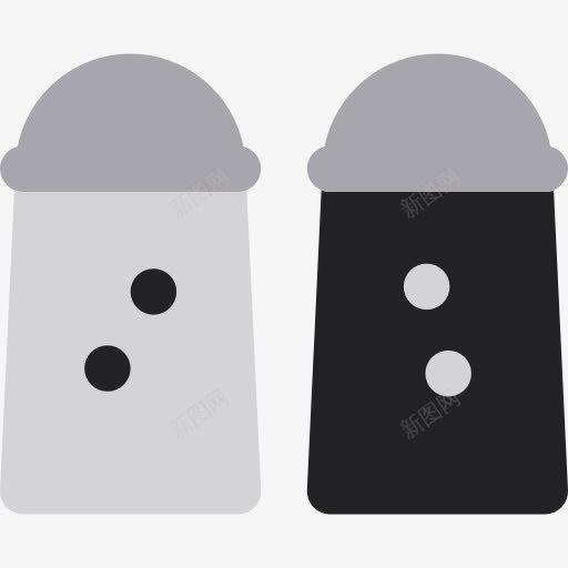 盐和胡椒图标png_新图网 https://ixintu.com 盐和胡椒粉 盐巴 胡椒粉罐 辛辣调味品 食品 食品和餐厅
