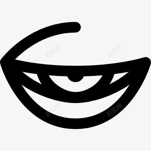 眼袋图标png_新图网 https://ixintu.com 光学 医疗 眼睛 眼科 视觉 身体部位