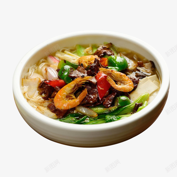 猪肝大虾面png免抠素材_新图网 https://ixintu.com 大虾 猪肝 猪肝面 美味食品 美食 面条 餐食