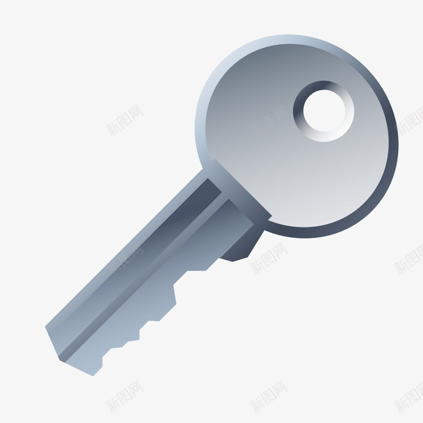 灰色渐变质感钥匙矢量图ai免抠素材_新图网 https://ixintu.com 渐变 灰色 灰色渐变 质感 钥匙 矢量图