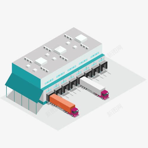物流停运站png免抠素材_新图网 https://ixintu.com 免抠 精美 素材 美图