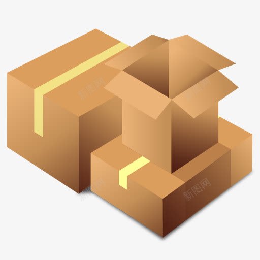 包装箱子图标png免抠素材_新图网 https://ixintu.com box 箱子 纸箱