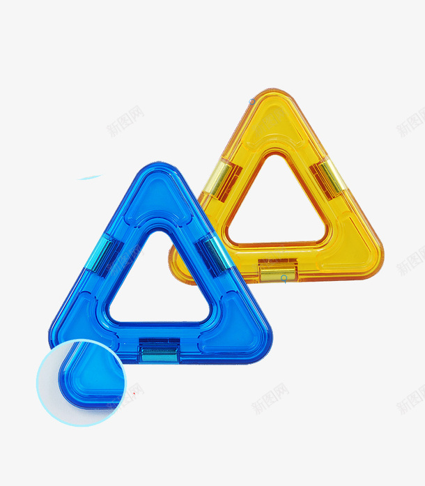 三角形磁力片png免抠素材_新图网 https://ixintu.com 小号磁力片 磁力片 轻巧磁力片
