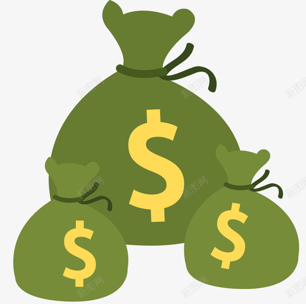 钱袋矢量图ai免抠素材_新图网 https://ixintu.com 矢量图 矢量钱袋 金钱 钱包 钱袋 钱袋模型