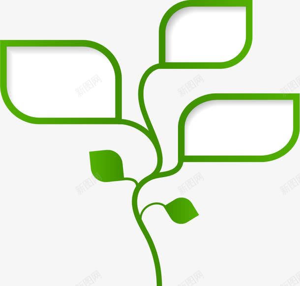 绿色环保图表png免抠素材_新图网 https://ixintu.com 创意小树 卡通小树 树叶 绿叶 绿色环保