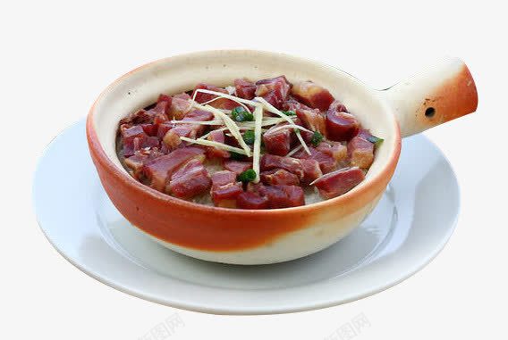 腊味煲仔饭png免抠素材_新图网 https://ixintu.com 产品实物 搭配 煲仔饭 美味 腊味 菜肴 葱