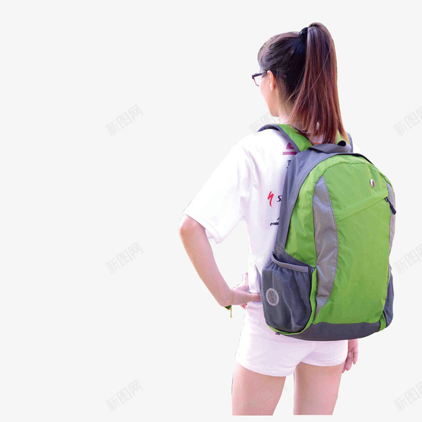 背着登山包的美女矢量图ai免抠素材_新图网 https://ixintu.com 登山包 美女 背着 矢量图