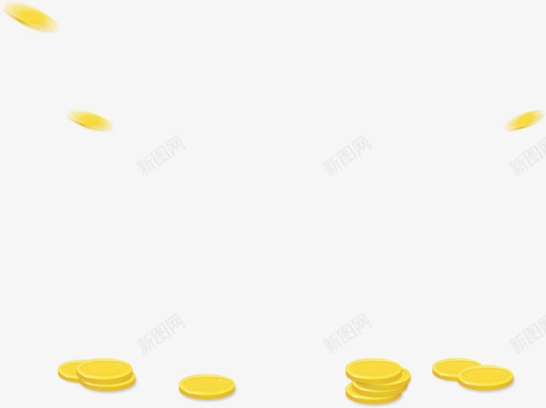 飞舞金币png免抠素材_新图网 https://ixintu.com 图片 金币 飞舞
