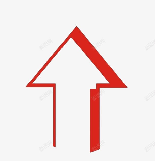 红色卡通箭头指示标png免抠素材_新图网 https://ixintu.com 卡通 指示 箭头 红色