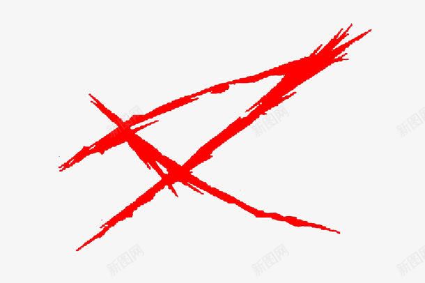 红色交叉爪痕装饰元素png免抠素材_新图网 https://ixintu.com PNG图片 交叉 抓横 爪痕 红色 血色