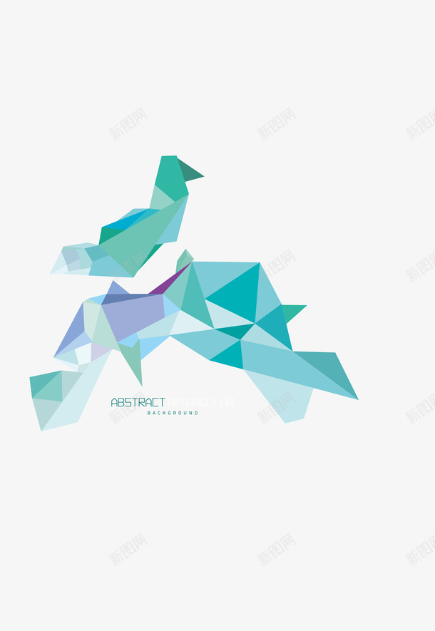 抽象三角背景矢量图eps免抠素材_新图网 https://ixintu.com 三角形 抽象三角背景 矢量图