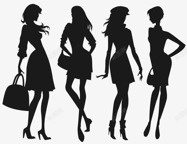 购物女郎png免抠素材_新图网 https://ixintu.com 手提包 美女 长发 高跟鞋