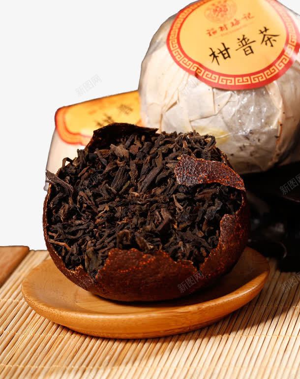 柑普茶产品实物png免抠素材_新图网 https://ixintu.com 产品实物 免抠素材 免费下载 柑普茶素材