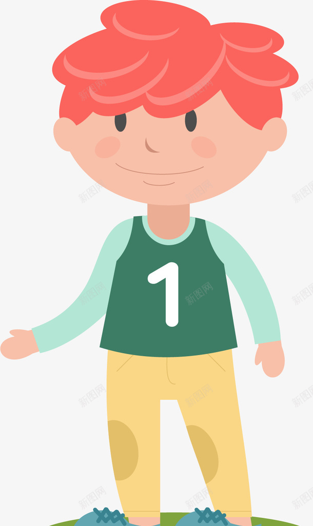 运动服男孩矢量图ai免抠素材_新图网 https://ixintu.com 卡通人物 卡通手绘 水彩画 装饰图案 运动服男孩 矢量图