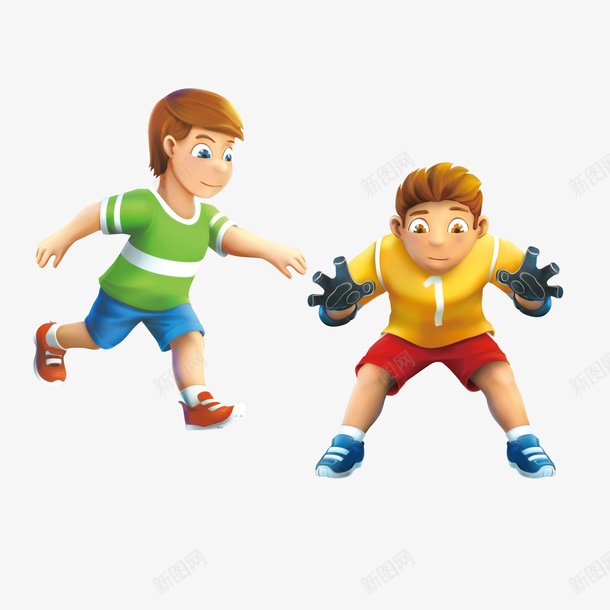 玩耍的男孩子矢量图ai免抠素材_新图网 https://ixintu.com 淘气 玩耍 男孩子 矢量图