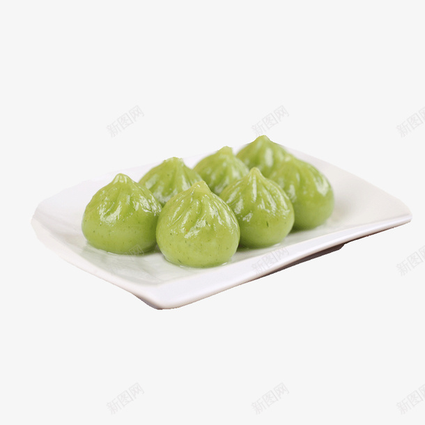 一碟新鲜美味的青菜包子png免抠素材_新图网 https://ixintu.com 包子 包子设计 叉烧包 白包子 酱肉包 韭菜包子