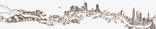 中国风远景简笔画效果元素png免抠素材_新图网 https://ixintu.com 元素 国风 效果 简笔 远景