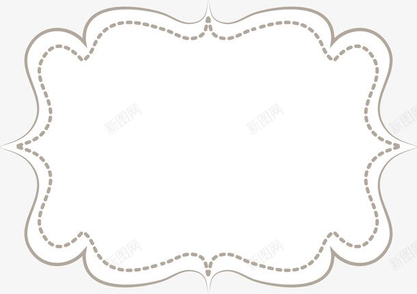 手绘欧式花纹边框png免抠素材_新图网 https://ixintu.com 欧式 花纹 边框