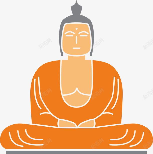 黄色佛像png免抠素材_新图网 https://ixintu.com 佛像 佛教 佛祖 信仰 释迦摩尼佛 雕塑