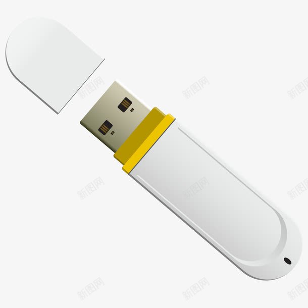 白色逼真USB存储器png免抠素材_新图网 https://ixintu.com USB 存储器 白色 网卡