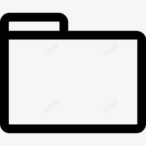文件夹的轮廓图标png_新图网 https://ixintu.com 接口文件 文件 文件夹