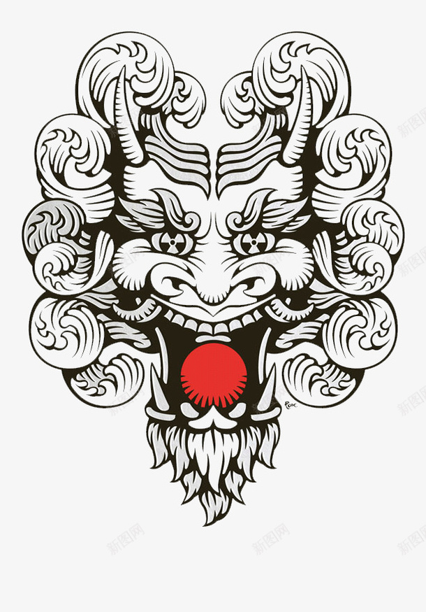 凶狠的怪物png免抠素材_新图网 https://ixintu.com 凶狠 创意 怪物 红色 艺术 设计
