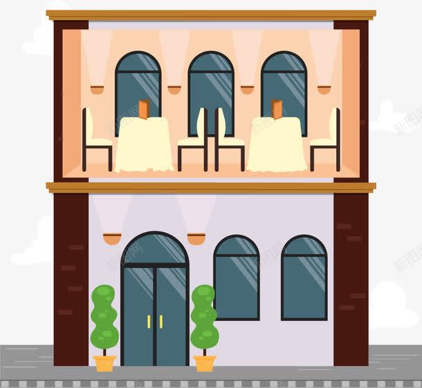 手绘高级餐厅矢量图ai免抠素材_新图网 https://ixintu.com 手绘 舒适 餐厅 高级 矢量图