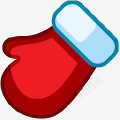 圣诞礼物装饰物红手啊喔图标png_新图网 https://ixintu.com 圣诞礼物 装饰物