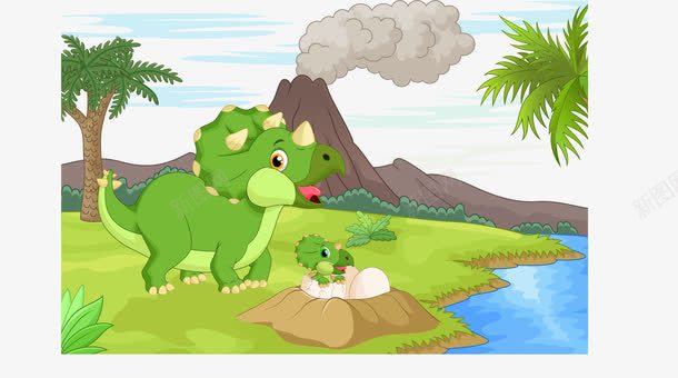 恐龙矢量图eps免抠素材_新图网 https://ixintu.com 卡通可爱恐龙素材 恐龙素材 矢量图