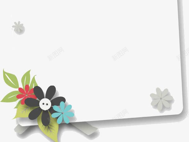 素雅花朵拼贴ppt模板png免抠素材_新图网 https://ixintu.com PPT背景 ppt模板 拼贴 素雅 花朵