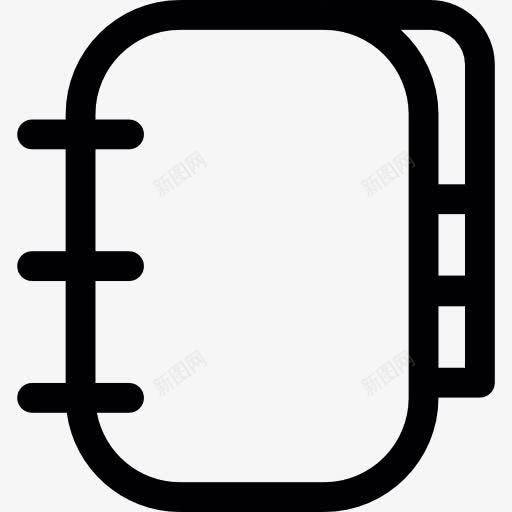 笔记本图标png_新图网 https://ixintu.com 戒指 教育 日记 笔记 纸 议程 页