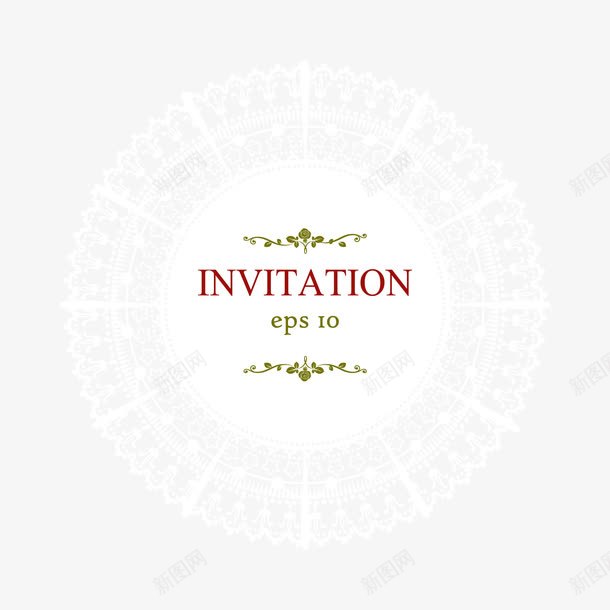 圆形边框花纹矢量图ai免抠素材_新图网 https://ixintu.com 圆形 花纹 边框 矢量图