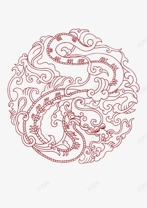 传统龙底纹png免抠素材_新图网 https://ixintu.com 传统素材 龙 龙底纹