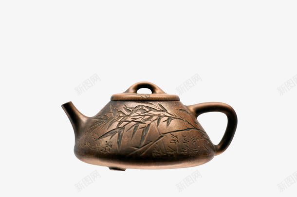 竹叶雕刻茶具png免抠素材_新图网 https://ixintu.com 产品实物 写实 创意精品 古风中国风 竹叶雕刻 精美茶具 茶具茶壶 陶瓷花纹茶具复古风 雕刻装饰