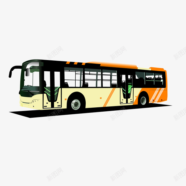 公交车车辆矢量图ai免抠素材_新图网 https://ixintu.com 交通工具 公交车 卡通 行驶 车辆设计 矢量图