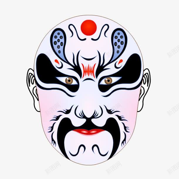 中国风手绘脸谱鲁智深png免抠素材_新图网 https://ixintu.com 中国风 京剧 古代 天孤星 水浒传 脸谱 花和尚 鲁智深