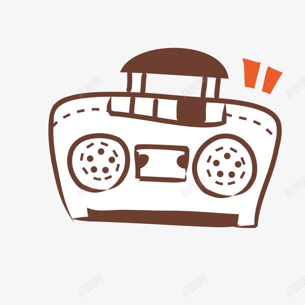 录音机图标png免抠素材_新图网 https://ixintu.com ico 卡通图标 图标 录音机 矢量ai 矢量图标 磁带