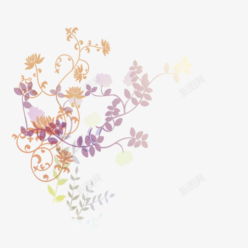 中秋多图层花儿psd免抠素材_新图网 https://ixintu.com 中秋 素材 节日